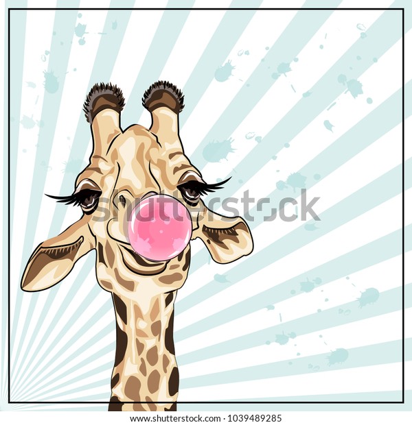 Стоковая векторная графика "Illustration Nice Giraffe Which 