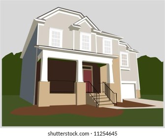 Illustration of a nice home