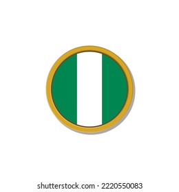 Illustration of Nigeria flag Template