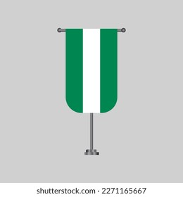 Illustration of Nigeria flag Template