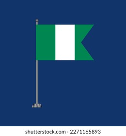 Illustration of Nigeria flag Template