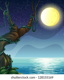 Illustration of a night full of stars