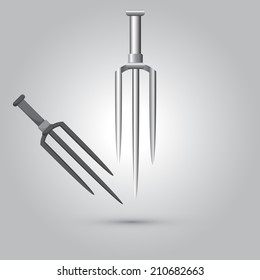 Illustration of ninja weapon, cartoon vector