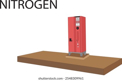 ILLUSTRATION OF NITROGEN FILLING STATION IN A  FUEL PUMP 