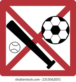 Illustration of no ball play