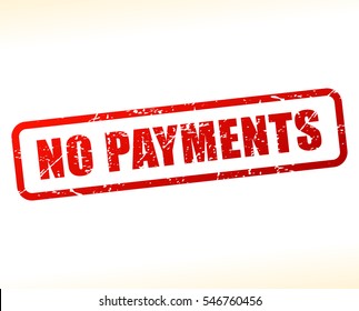 Illustration of no payments text 