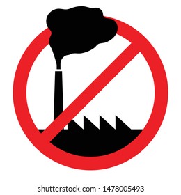 Illustration No Pollution Sign Stock Vector (Royalty Free) 1478005493 ...