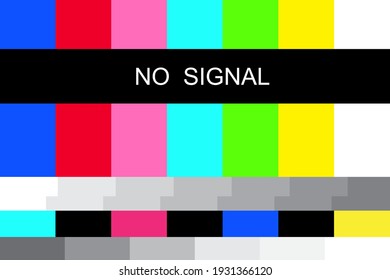 Illustration with no signal. Internet broadcast. Digital communication. Vector icon. Stock image. EPS 10.