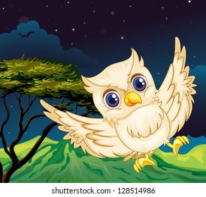 Illustration of a nocturnal creature