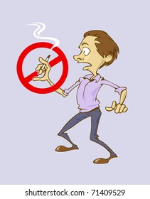 3,664 Cartoon no smoking sign Images, Stock Photos & Vectors | Shutterstock