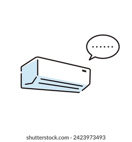 Illustration of a non-working air conditioner