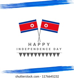 Illustration Of North Korea Independence Day Background