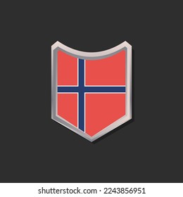 Illustration of Norway flag Template