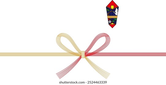 Illustration of Noshi used in Japanese celebrations