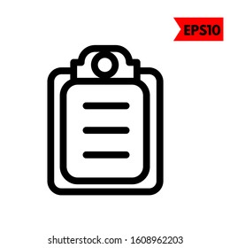 illustration of note flat icon