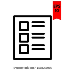 illustration of note flat icon