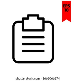 ilustración de icono plano de nota