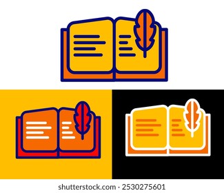 Ilustração de nota, caderno, caneta, lápis para escrever algumas notas com vários layouts