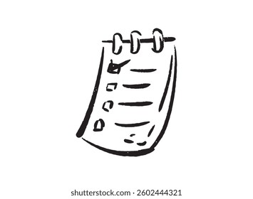 Illustration of an Note University Handdrawn