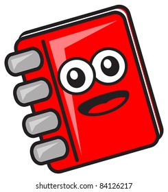 illustration of notebook cartoon