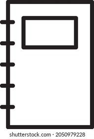 Ilustración del icono de diseño de bloc de notas