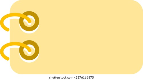 It is an illustration of a notebook or notepad