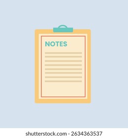 an illustration of a notebook paper