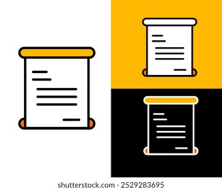 Illustration of notes, notebook, paper for memo or writing a note