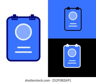 Illustration of notes, notebook, paper for memo or writing a note