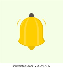 Ilustração de um ícone de sino de notificação. ícone relacionado a elementos de design. adequado para web site, aplicativo, interfaces do usuário, elemento, imprimível etc. estilo de ícone plano.