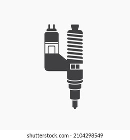 Illustration Of Nozzle Injector, Auto Part, Vector Art.