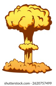 Ilustración de una explosión nuclear