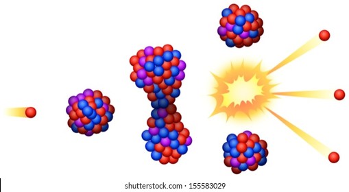 Illustration Of The Nuclear Fission