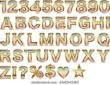 illustration of numbers and alphabet