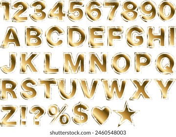 illustration of numbers and alphabet