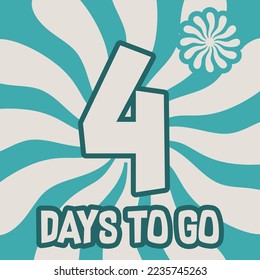 illustration of numbers for counting days or counting anything for poster templates