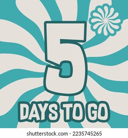 illustration of numbers for counting days or counting anything for poster templates