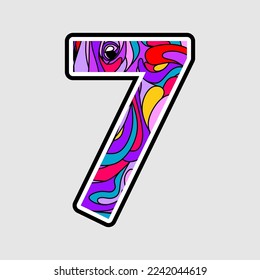 illustration of numbers, illustration of numbers counting days, counting time