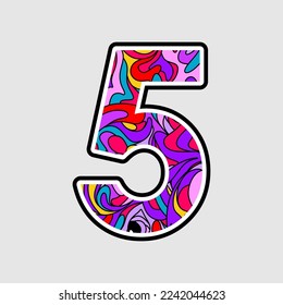 illustration of numbers, illustration of numbers counting days, counting time