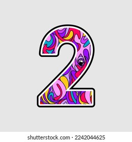 illustration of numbers, illustration of numbers counting days, counting time