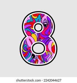 illustration of numbers, illustration of numbers counting days, counting time