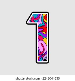illustration of numbers, illustration of numbers counting days, counting time