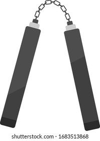 Illustration von nunchaku.
Illustration von Waffen.