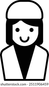 The Illustration of a nurse in a lab coat