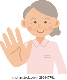 illustration of nurse posing