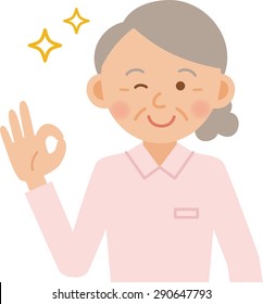 illustration of nurse posing