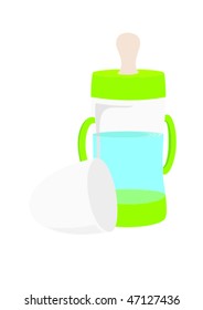 Illustration of nursing bottle for kid