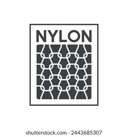 Illustration von Nylon-Garn, Nylon-Ikone, Vektor-Kunst.