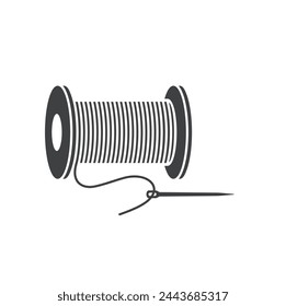 illustration of nylon yarn, nylon icon, vector art.