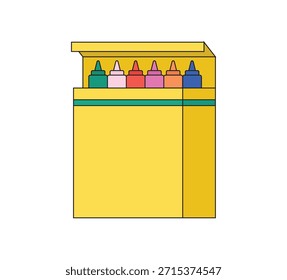 Illustration object crayon unique abstract